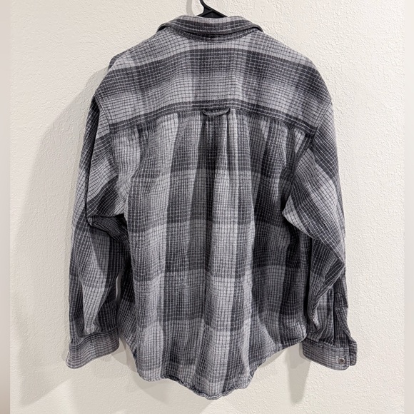 Harley-Davidson Men’s Gray and Black Plaid Flannel Shirt XL 100% Cotton - Picture 2 of 6